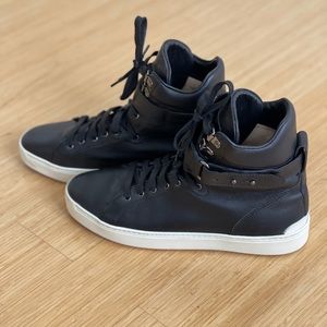 Rag & Bone black leather hightop Kent sneakers- 9